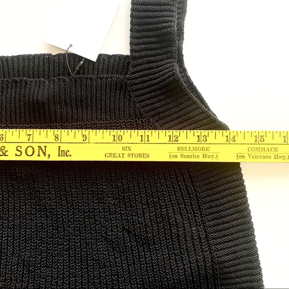 🌸New🌸 Zara Black Sleeveless Knit Sweater Top Sz Small NWT - Picture 7 of 8